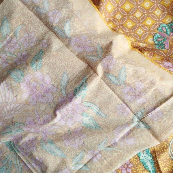 レトロなインドネシアバティックプリント生地 | 5枚目