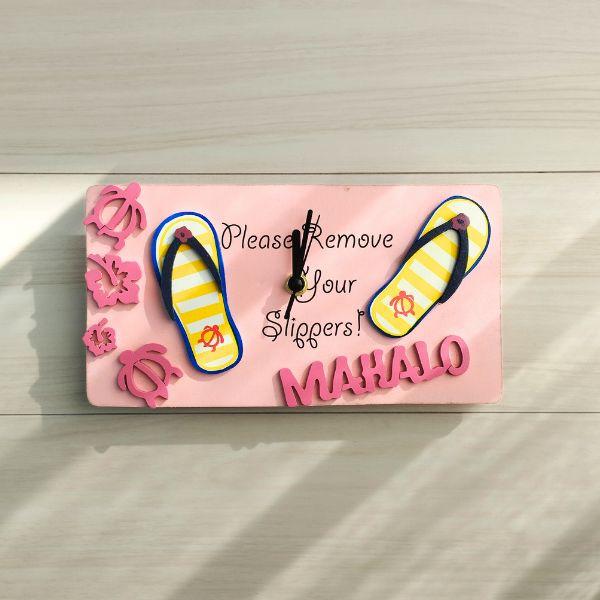 南国の香り華やかなピンク ハワイアン時計１