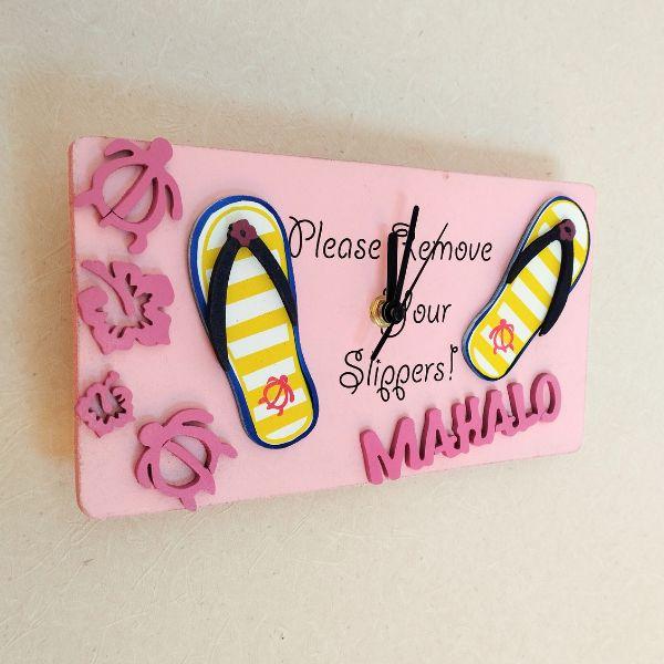 南国の香り華やかなピンク ハワイアン時計１ | 3枚目