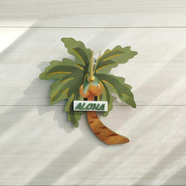 南国気分感じるヤシの木のハワイアン時計 | 2枚目