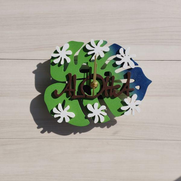 南国感あふれるモンステラハワイアン時計 | 7枚目