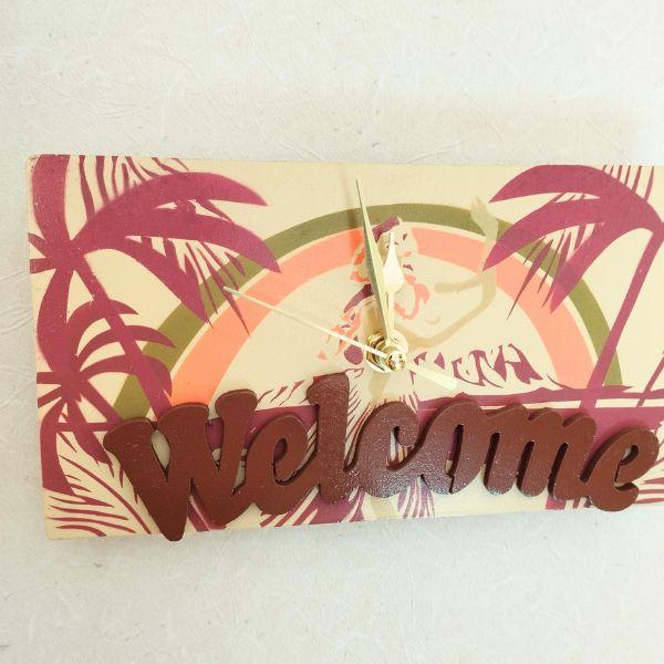 穏やかなハワイデザインハワイアン時計 | 6枚目