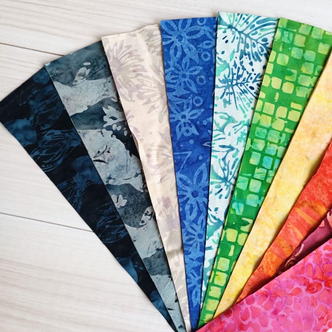 再販不可 パッチワークキルト生地 ハンドメイド バティック テキスタイル2 生地 染物 カットクロス | 3枚目