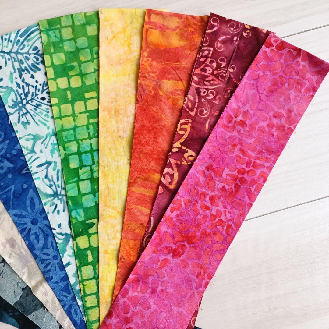 再販不可 パッチワークキルト生地 ハンドメイド バティック テキスタイル2 生地 染物 カットクロス | 4枚目