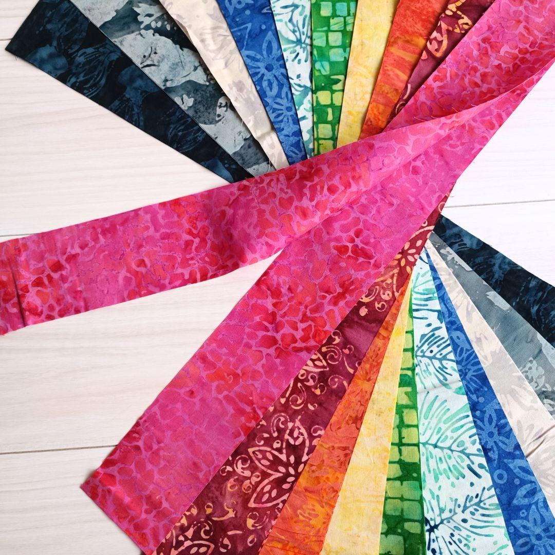 再販不可 パッチワークキルト生地 ハンドメイド バティック テキスタイル2 生地 染物 カットクロス | 5枚目
