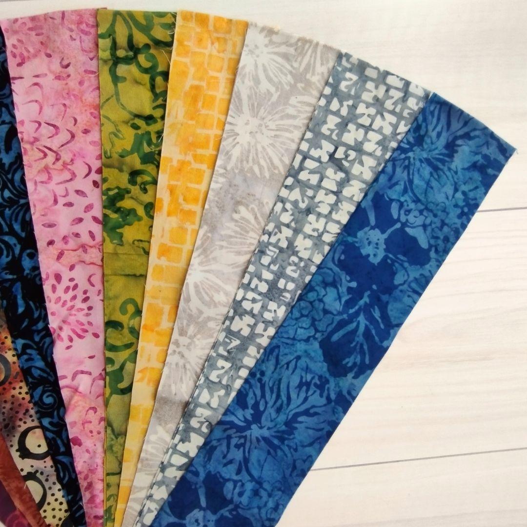 多様に使えるカッティング生地 パッチワーク キルト ハンドメイド バティック テキスタイル7 生地 染物 カットクロス | 5枚目