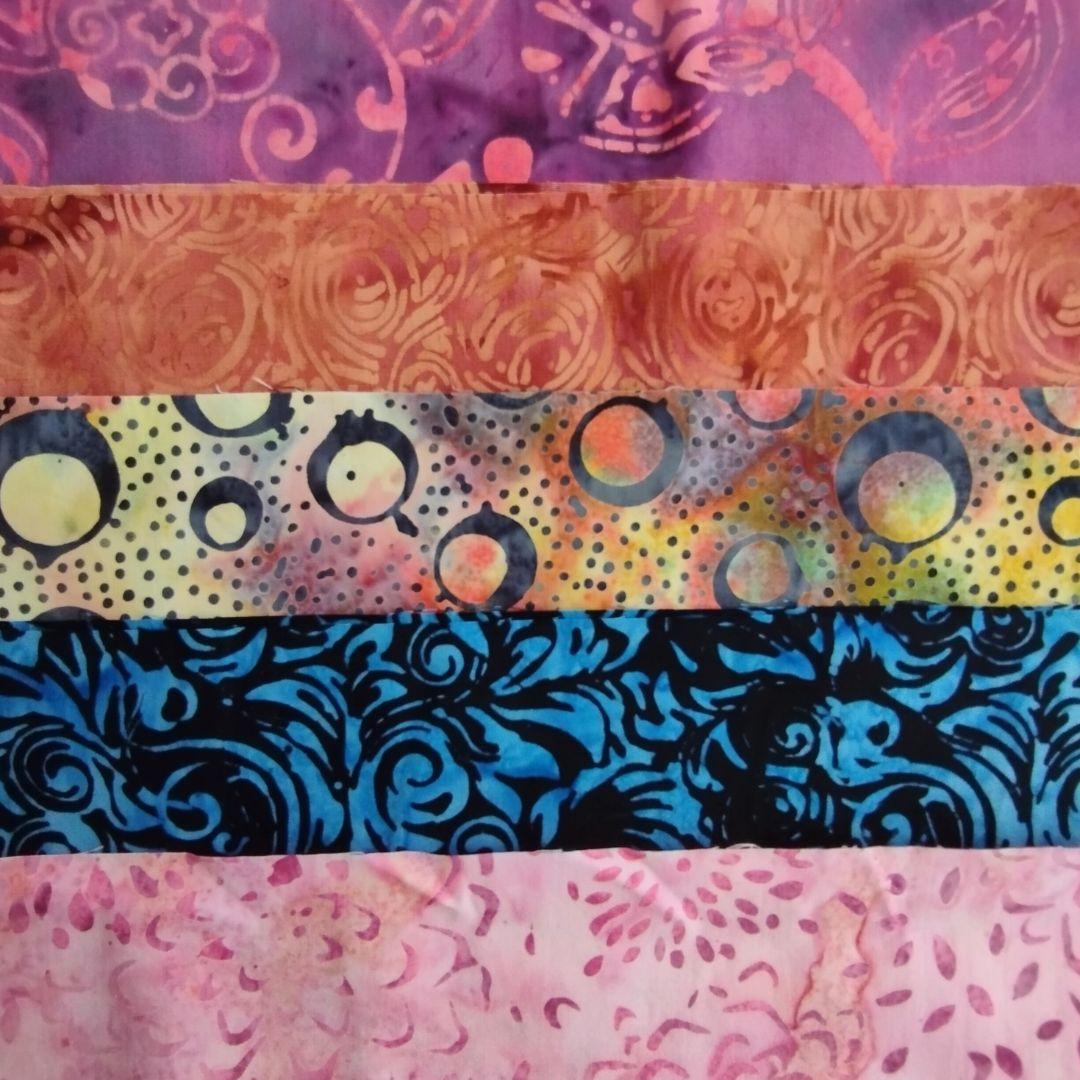 多様に使えるカッティング生地 パッチワーク キルト ハンドメイド バティック テキスタイル7 生地 染物 カットクロス | 7枚目