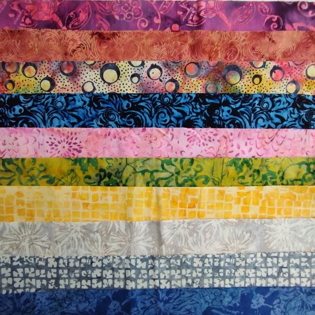 多様に使えるカッティング生地 パッチワーク キルト ハンドメイド バティック テキスタイル7 生地 染物 カットクロス | 8枚目